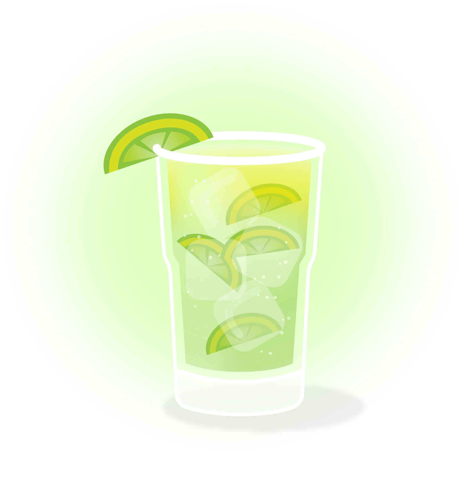 Caipirinha cocktail illustration