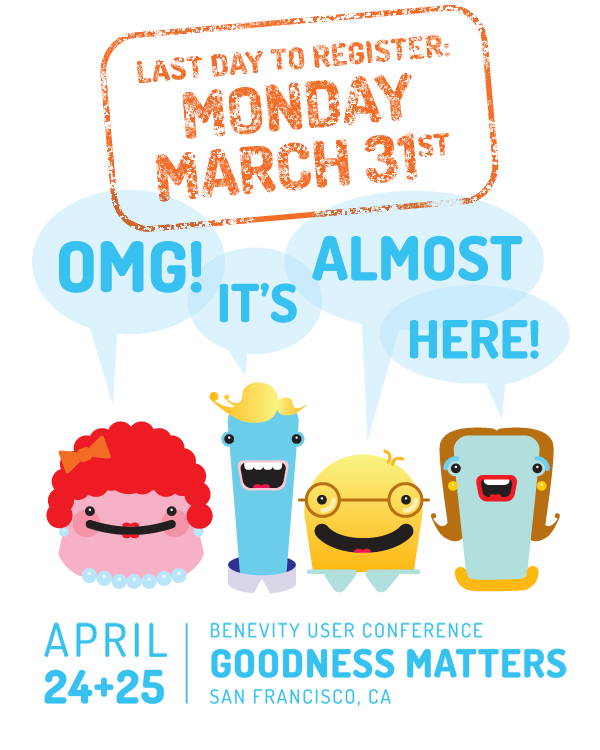 Benevity Goodness Matters — Almost Here graphic