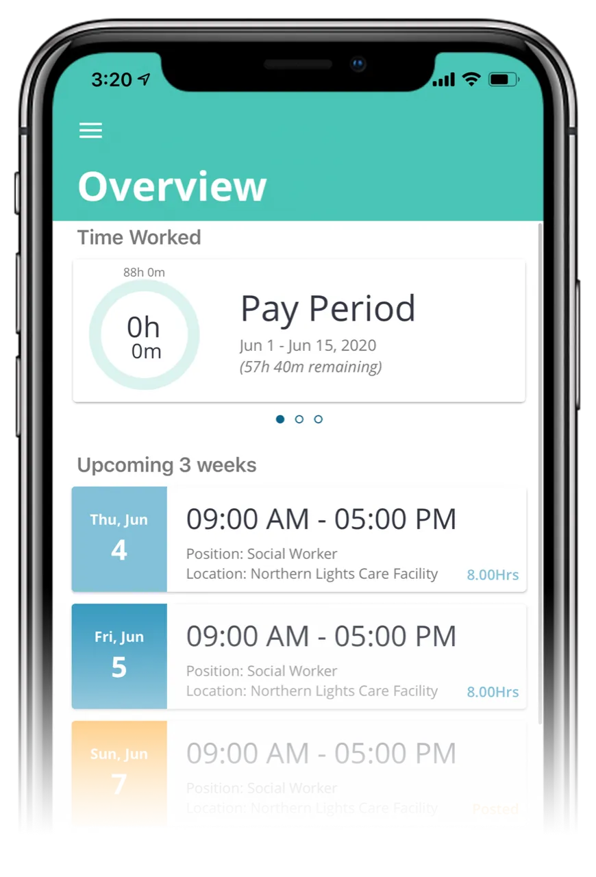 Avanti Go app home screen on an iPhone